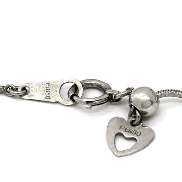 ノンブランド NON BRAND ダイヤペンダント プラチナシルバー Pt900 ダイヤモンド Pt850(チェーン) ネックレス 1P 1粒