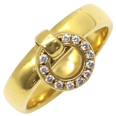 ティファニー Tiffany & Co ドアノック イエローゴールド K18YG ダイヤモンド リング 指輪 18K 750YG ダイヤモンド 15号