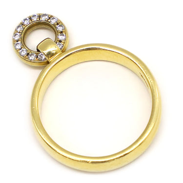 ティファニー Tiffany & Co ドアノック イエローゴールド K18YG ダイヤモンド リング 指輪 18K 750YG ダイヤモンド 15号