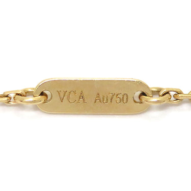 ヴァンクリーフアーペル Van Cleef & Arpels スウィート パピヨン VCARF69000 ホワイト×イエローゴールド K18YG マザーオブパール ブレスレット Au750 18K