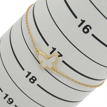 ヴァンクリーフアーペル Van Cleef & Arpels スウィート パピヨン VCARF69000 ホワイト×イエローゴールド K18YG マザーオブパール ブレスレット Au750 18K