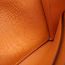 エルメス HERMES ケリーウォレット ロング オレンジ ヴォーエプソン 長財布 シルバー金具