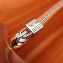 エルメス HERMES ケリーウォレット ロング オレンジ ヴォーエプソン 長財布 シルバー金具
