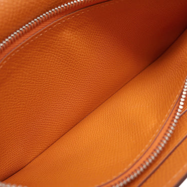 エルメス HERMES ケリーウォレット ロング オレンジ ヴォーエプソン 長財布 シルバー金具