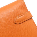 エルメス HERMES ケリーウォレット ロング オレンジ ヴォーエプソン 長財布 シルバー金具