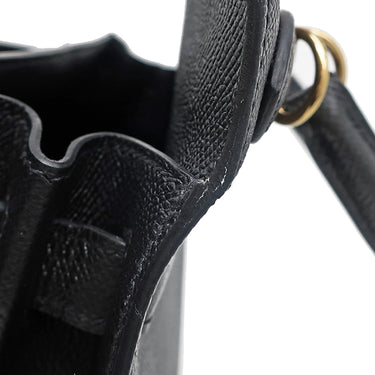 エルメス HERMES ケリー28 外縫い ブラック ヴォーエプソン 2WAYバッグ ゴールド金具 黒 ショルダー