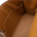 エルメス HERMES ケリー28 外縫い ゴールド ヴォーエプソン 2WAYバッグ シルバー金具 茶 ショルダー