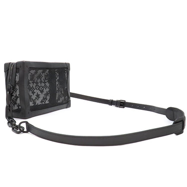ルイヴィトン LOUIS VUITTON ソフトトランク M53964 ブラック モノグラムメッシュ ショルダーバッグ ブラック金具 黒