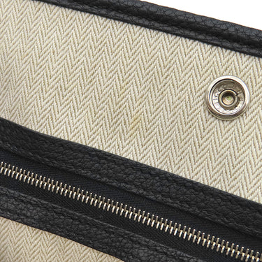 エルメス HERMES ガーデンパーティーPM ブラック ネゴンダ トートバッグ シルバー金具 黒