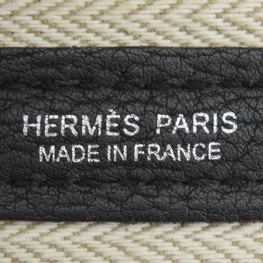 エルメス HERMES ガーデンパーティーPM ブラック ネゴンダ トートバッグ シルバー金具 黒