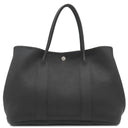 エルメス HERMES ガーデンパーティーPM ブラック ネゴンダ トートバッグ シルバー金具 黒