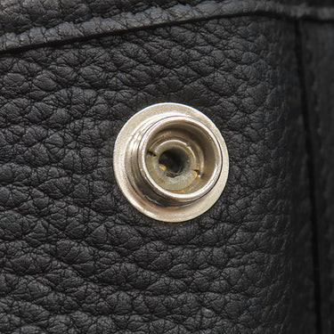 エルメス HERMES ガーデンパーティーPM ブラック ネゴンダ トートバッグ シルバー金具 黒