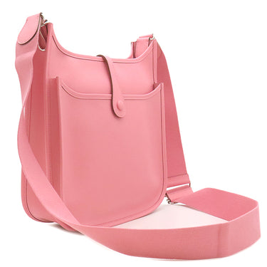 エルメス HERMES エヴリン3 PM ローズコンフェッティ ヴォーエプソン ショルダーバッグ シルバー金具