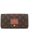 ルイヴィトン LOUIS VUITTON ポルトフォイユ サラ M60415 モノグラム モノグラムキャンバス 長財布 ゴールド金具 茶 トランクプリント 二つ折り