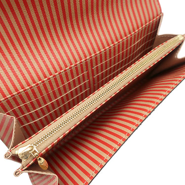 ルイヴィトン LOUIS VUITTON ポルトフォイユ サラ M60415 モノグラム モノグラムキャンバス 長財布 ゴールド金具 茶 トランクプリント 二つ折り