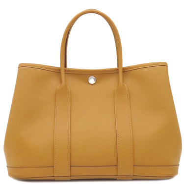 エルメス HERMES ガーデンパーティーTPM セサミ ヴォーエプソン トートバッグ シルバー金具 茶