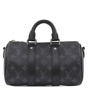 ルイヴィトン LOUIS VUITTON キーポル バンドリエール 25 M46271 モノグラムエクリプス モノグラムエクリプス リバースキャンバス 2WAYバッグ シルバー金具 黒 グレー