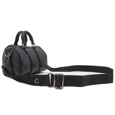 ルイヴィトン LOUIS VUITTON キーポル バンドリエール 25 M46271 モノグラムエクリプス モノグラムエクリプス リバースキャンバス 2WAYバッグ シルバー金具 黒 グレー
