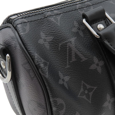 ルイヴィトン LOUIS VUITTON キーポル バンドリエール 25 M46271 モノグラムエクリプス モノグラムエクリプス リバースキャンバス 2WAYバッグ シルバー金具 黒 グレー