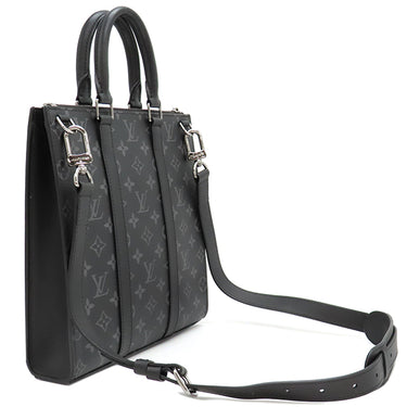 ルイヴィトン LOUIS VUITTON サックプラ クロス M46456 モノグラムエクリプス モノグラムエクリプスキャンバス 2WAYバッグ シルバー金具 黒 ハンドバッグ ショルダー