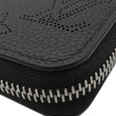 ルイヴィトン LOUIS VUITTON ジッピー ウォレット M61867 ノワール モノグラムマヒナ 長財布 シルバー金具 ラウンドファスナー 黒