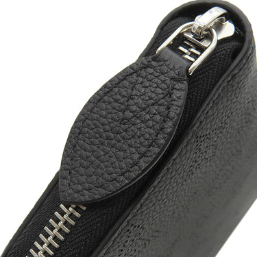ルイヴィトン LOUIS VUITTON ジッピー ウォレット M61867 ノワール モノグラムマヒナ 長財布 シルバー金具 ラウンドファスナー 黒