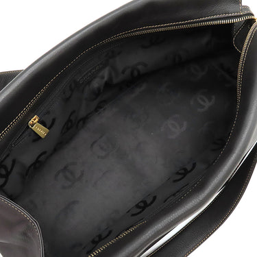 シャネル CHANEL ココマーク トートバッグ ダークブラウン レザー ハンドバッグ マットゴールド金具 茶 濃茶 肩掛け