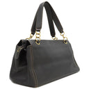 シャネル CHANEL ココマーク トートバッグ ダークブラウン レザー ハンドバッグ マットゴールド金具 茶 濃茶 肩掛け