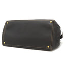 シャネル CHANEL ココマーク トートバッグ ダークブラウン レザー ハンドバッグ マットゴールド金具 茶 濃茶 肩掛け