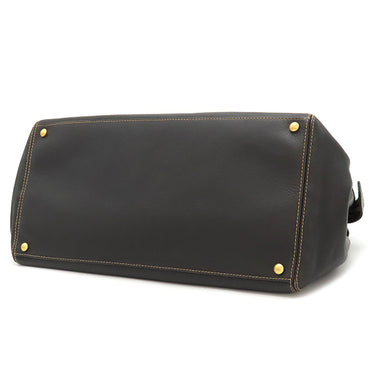 シャネル CHANEL ココマーク トートバッグ ダークブラウン レザー ハンドバッグ マットゴールド金具 茶 濃茶 肩掛け