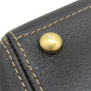 シャネル CHANEL ココマーク トートバッグ ダークブラウン レザー ハンドバッグ マットゴールド金具 茶 濃茶 肩掛け