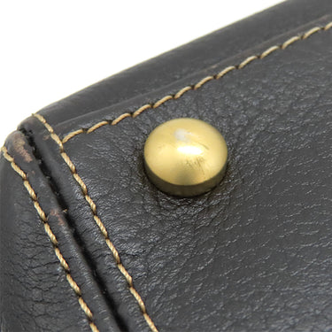 シャネル CHANEL ココマーク トートバッグ ダークブラウン レザー ハンドバッグ マットゴールド金具 茶 濃茶 肩掛け