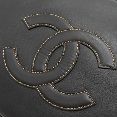 シャネル CHANEL ココマーク トートバッグ ダークブラウン レザー ハンドバッグ マットゴールド金具 茶 濃茶 肩掛け