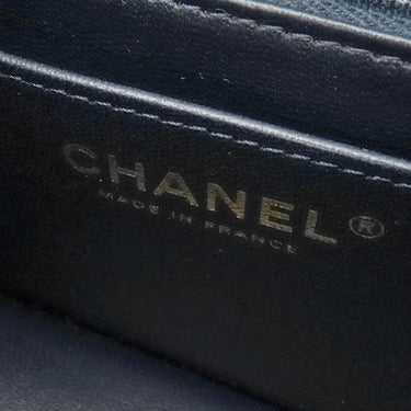 シャネル CHANEL マトラッセ20 ネイビー デニム ショルダーバッグ ゴールド金具 紺 チェーンショルダー