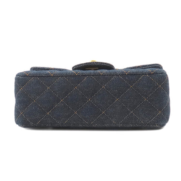 シャネル CHANEL マトラッセ20 ネイビー デニム ショルダーバッグ ゴールド金具 紺 チェーンショルダー