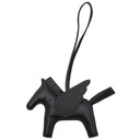 エルメス HERMES ロデオMM ペガサス ブラック アニューミロ バッグチャーム 黒 単色 ソーブラック