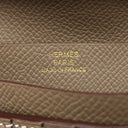 エルメス HERMES ベアンコンパクト エトゥープ ヴォーエプソン 二つ折り財布 ゴールド金具 グレージュ