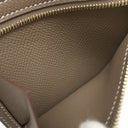 エルメス HERMES ベアンコンパクト エトゥープ ヴォーエプソン 二つ折り財布 ゴールド金具 グレージュ