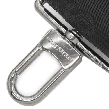 ルイヴィトン LOUIS VUITTON ガストン ウェアラブル ウォレット M81124 モノグラムエクリプス モノグラムエクリプス リバースキャンバス ショルダーバッグ シルバー金具 黒 グレー