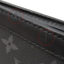 ルイヴィトン LOUIS VUITTON ガストン ウェアラブル ウォレット M81124 モノグラムエクリプス モノグラムエクリプス リバースキャンバス ショルダーバッグ シルバー金具 黒 グレー