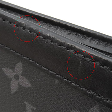 ルイヴィトン LOUIS VUITTON ガストン ウェアラブル ウォレット M81124 モノグラムエクリプス モノグラムエクリプス リバースキャンバス ショルダーバッグ シルバー金具 黒 グレー