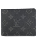 ルイヴィトン LOUIS VUITTON ポルトフォイユ ミュルティプル M61695 モノグラムエクリプス モノグラムエクリプスキャンバス 二つ折り財布 黒 2つ折り