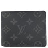 ルイヴィトン LOUIS VUITTON ポルトフォイユ ミュルティプル M61695 モノグラムエクリプス モノグラムエクリプスキャンバス 二つ折り財布 黒 2つ折り