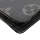 ルイヴィトン LOUIS VUITTON ポルトフォイユ ミュルティプル M61695 モノグラムエクリプス モノグラムエクリプスキャンバス 二つ折り財布 黒 2つ折り