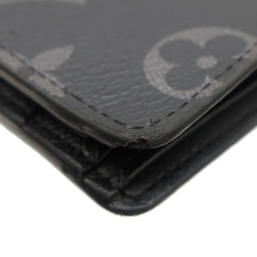 ルイヴィトン LOUIS VUITTON ポルトフォイユ ミュルティプル M61695 モノグラムエクリプス モノグラムエクリプスキャンバス 二つ折り財布 黒 2つ折り