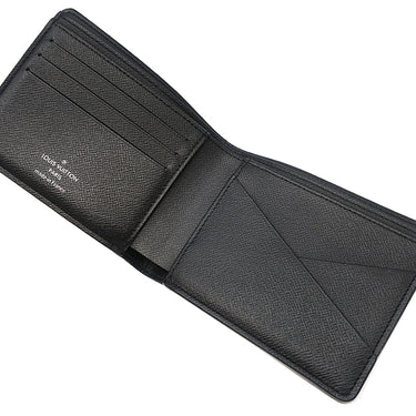 ルイヴィトン LOUIS VUITTON ポルトフォイユ ミュルティプル M61695 モノグラムエクリプス モノグラムエクリプスキャンバス 二つ折り財布 黒 2つ折り