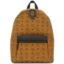 エムシーエム MCM スターク ヴィセトス ミディアム MMKCSVE01CO001 コニャック PVC レザー リュック・デイパック マットブラック金具 茶 バックパック