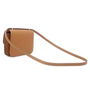 エルメス HERMES コンスタンス3 ミニ ミロワール ゴールド ヴォーエプソン ショルダーバッグ シルバー金具 新品 未使用 茶