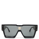 ルイヴィトン LOUIS VUITTON サイクロン Z1578E ブラック アセテート スワロフスキー サングラス ゴールド金具 黒