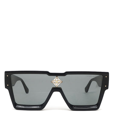 ルイヴィトン LOUIS VUITTON サイクロン Z1578E ブラック アセテート スワロフスキー サングラス ゴールド金具 黒